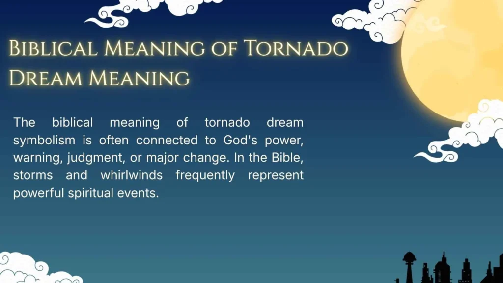 Biblical Meaning of Tornado Dream Meaning