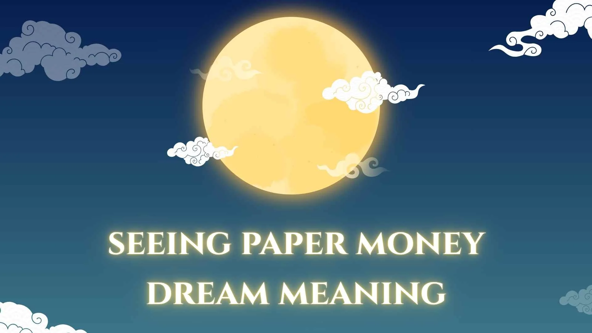 seeing paper money dream meaning