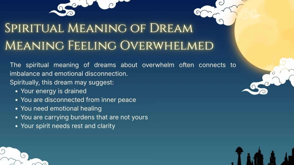 Spiritual Meaning of Dream Meaning Feeling Overwhelmed