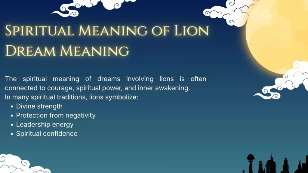 Spiritual Meaning of Lion Dream Meaning