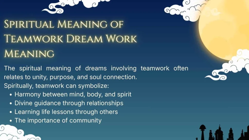 Spiritual Meaning of Teamwork Dream Work Meaning
