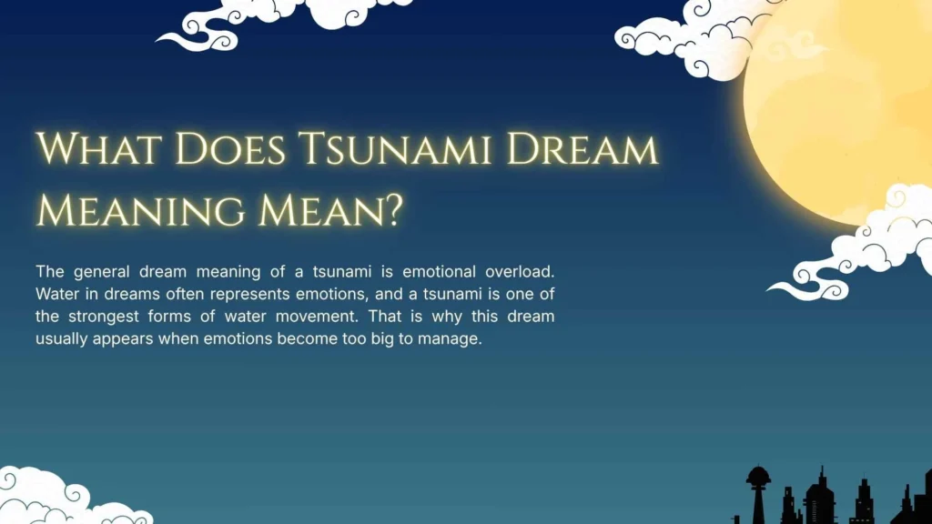 tsunami dream meaning