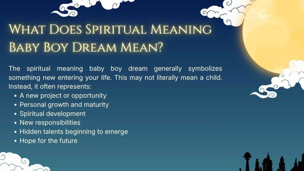 spiritual meaning baby boy dream
