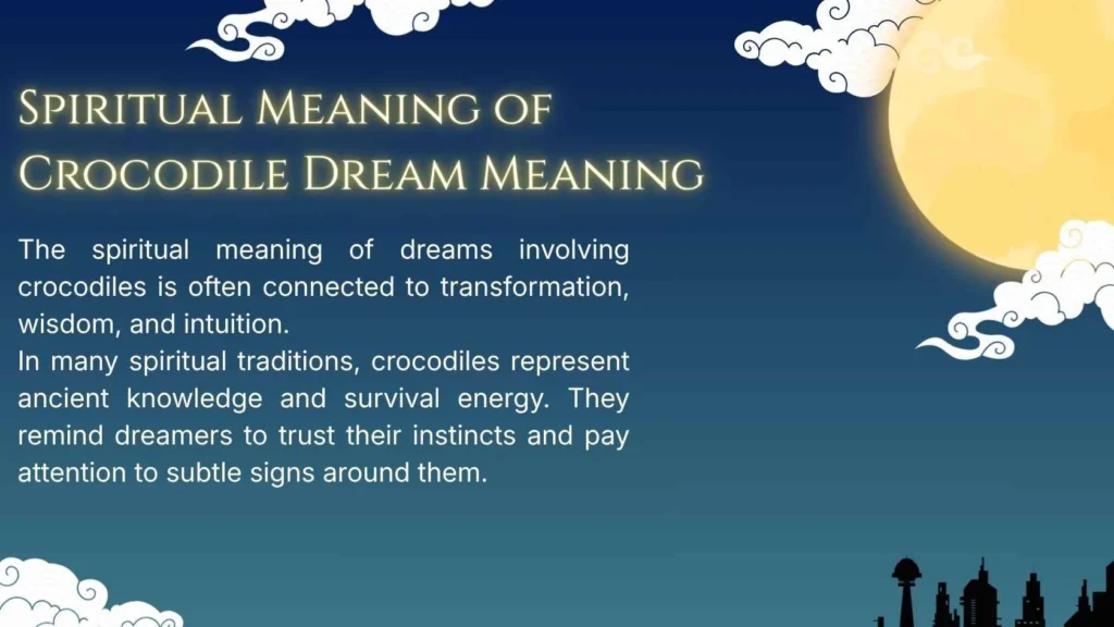 Spiritual Meaning of Crocodile Dream Meaning
