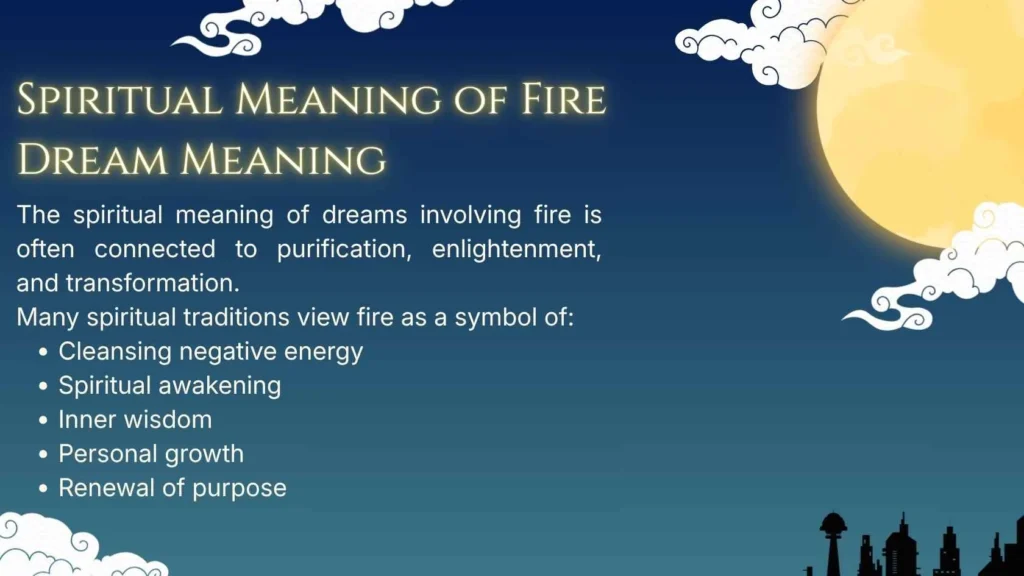 Spiritual Meaning of Fire Dream Meaning