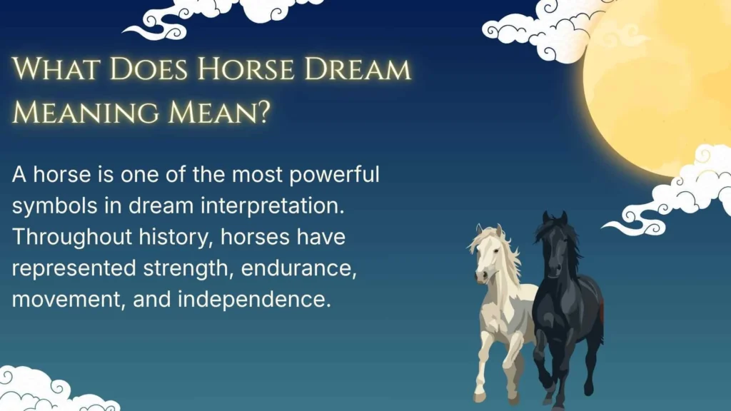 What Does Horse Dream Meaning Mean?