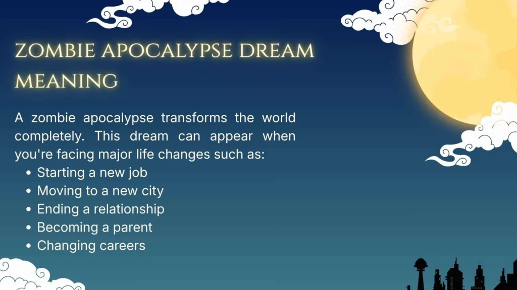 zombie apocalypse dream meaning