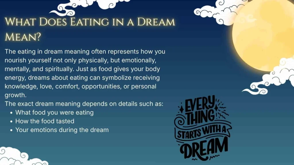 What Does Eating in a Dream Mean?