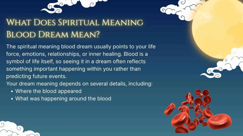 What Does Spiritual Meaning Blood Dream Mean?