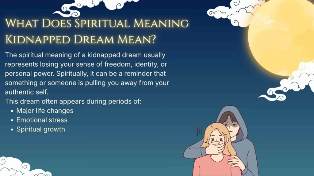 What Does Spiritual Meaning Kidnapped Dream Mean?