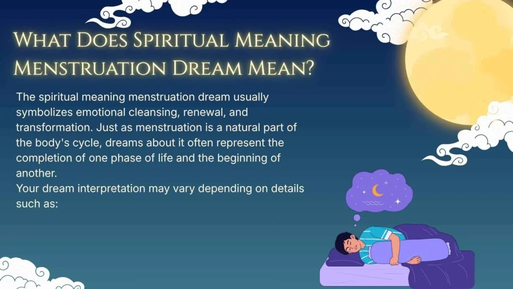 What Does Spiritual Meaning Menstruation Dream Mean?