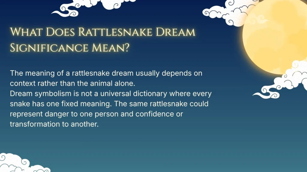 What Does Rattlesnake Dream Significance Mean?