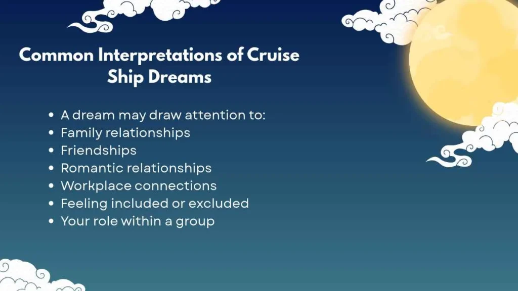 Common Interpretations of Cruise Ship Dreams