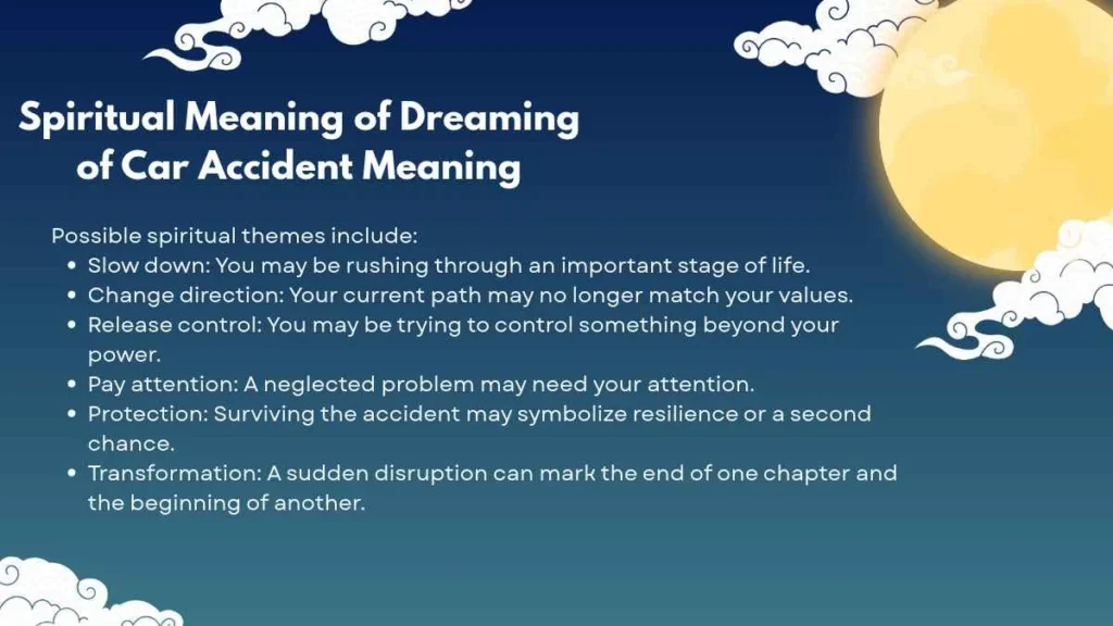 dreaming of car accident meaning