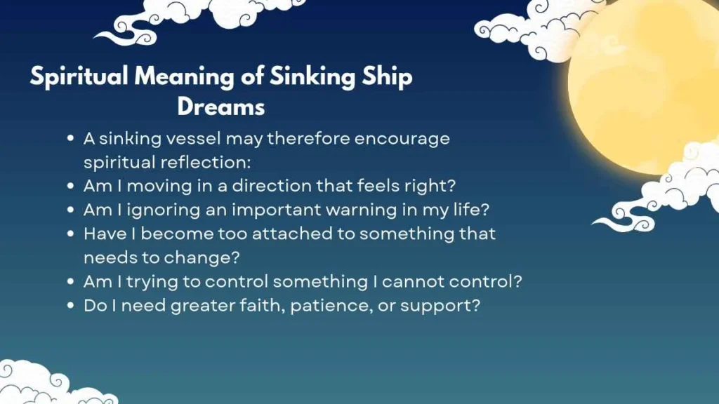 Spiritual Meaning of Sinking Ship Dreams