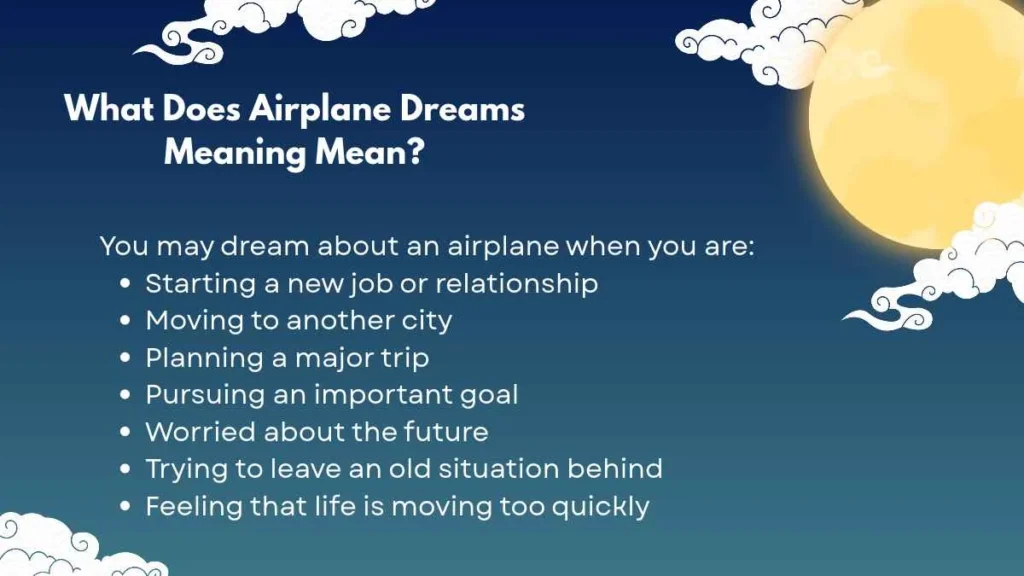 airplane dreams meaning