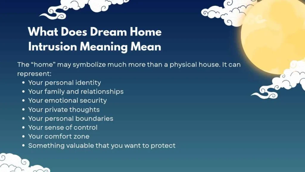 Dream Home Intrusion Meaning