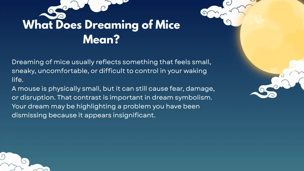 What Does Dreaming of Mice Mean?