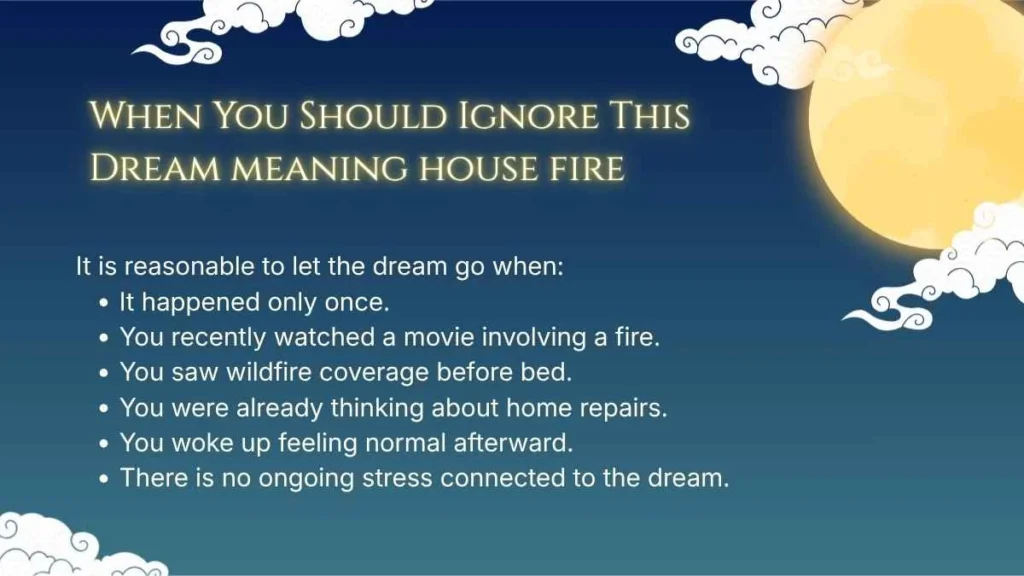 Dream Meaning House Fire