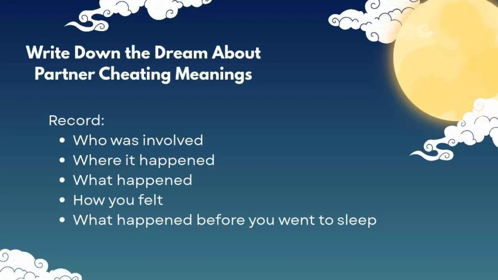 dreams about partner cheating meanings