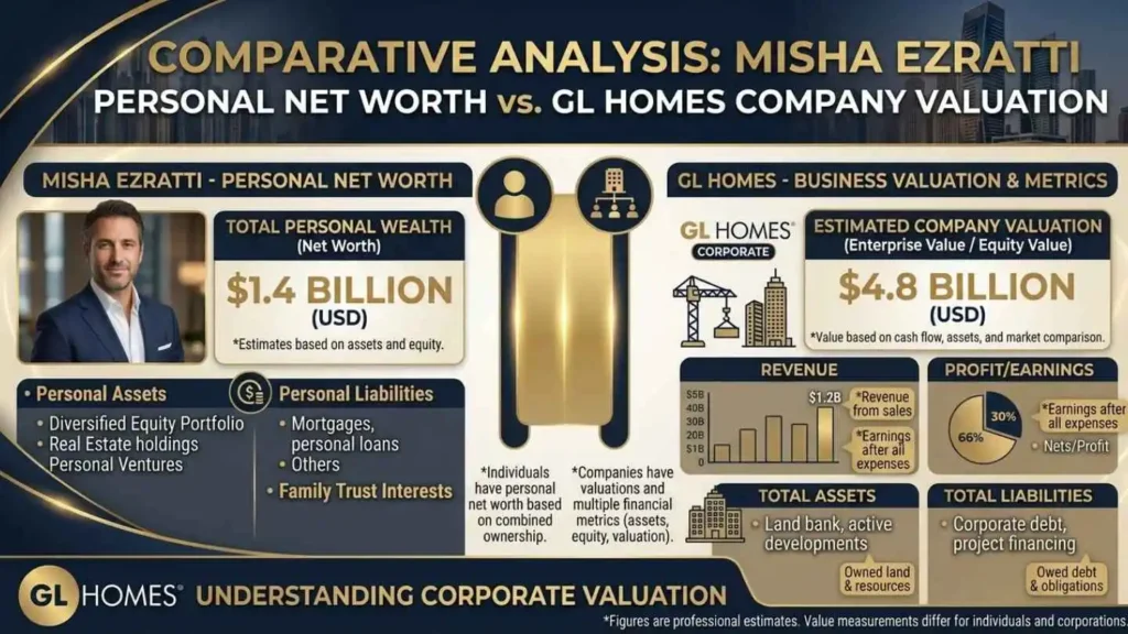 Misha Ezratti Net Worth vs. GL Homes Net Worth